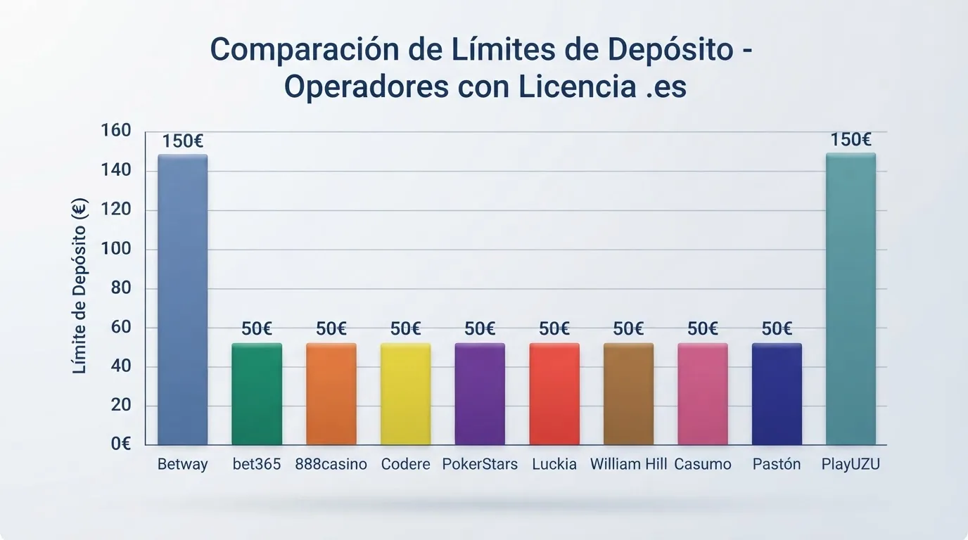Tabla comparativa con los logotipos y dominios .es de los diez operadores destacados ordenados por criterios de licencia y umbral documental