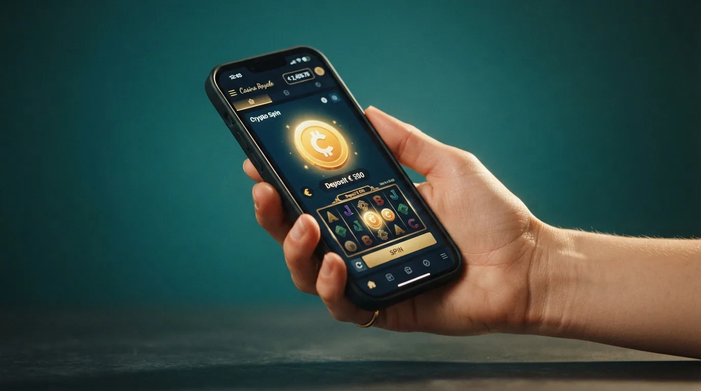Interfaz de un casino online que acepta bitcoin mostrando la opción de depósito en criptomonedas sin verificación de identidad