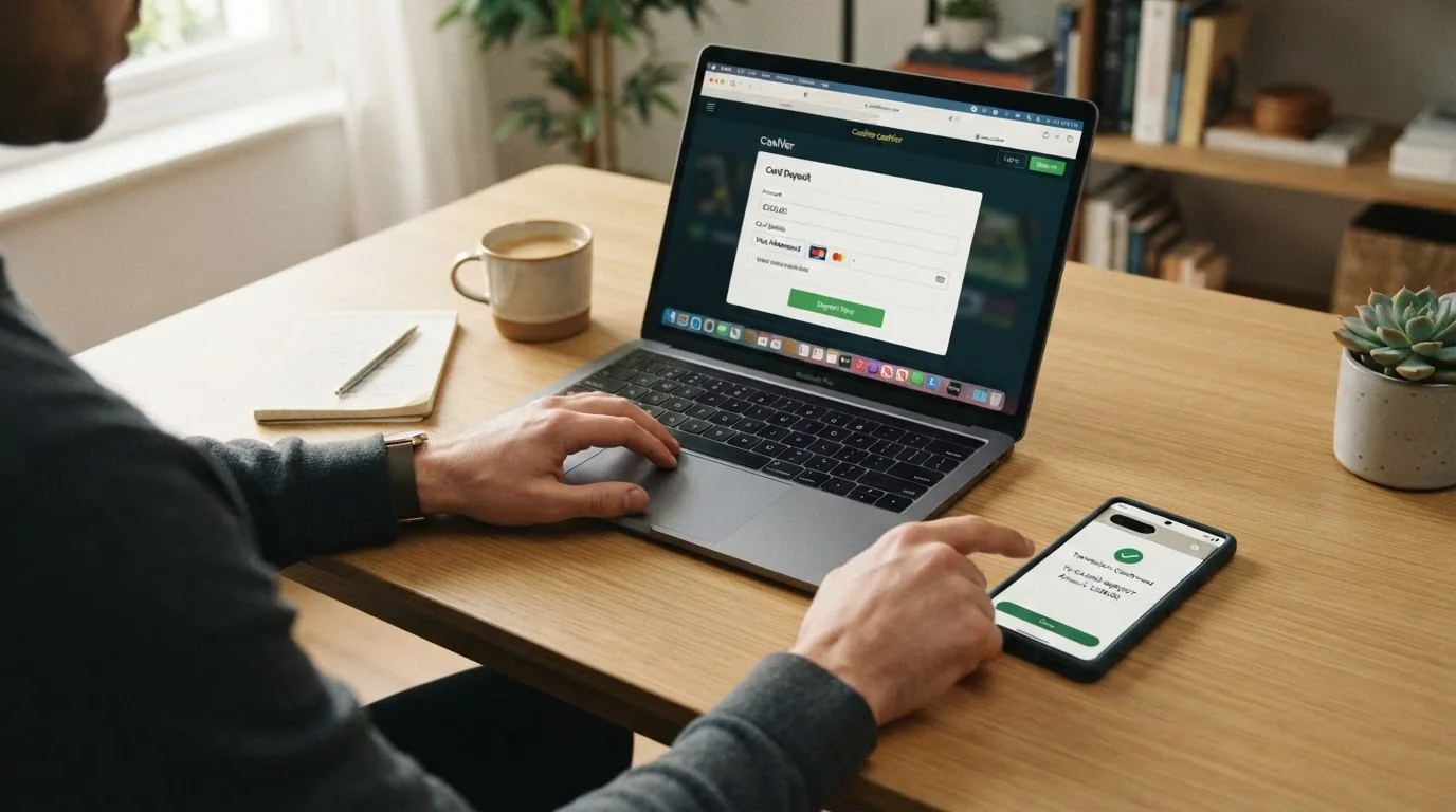 Secuencia de capturas del proceso de deposito con tarjeta Revolut en el cajero de un casino online: seleccion de importe, introduccion de datos de tarjeta Visa y pantalla de confirmacion