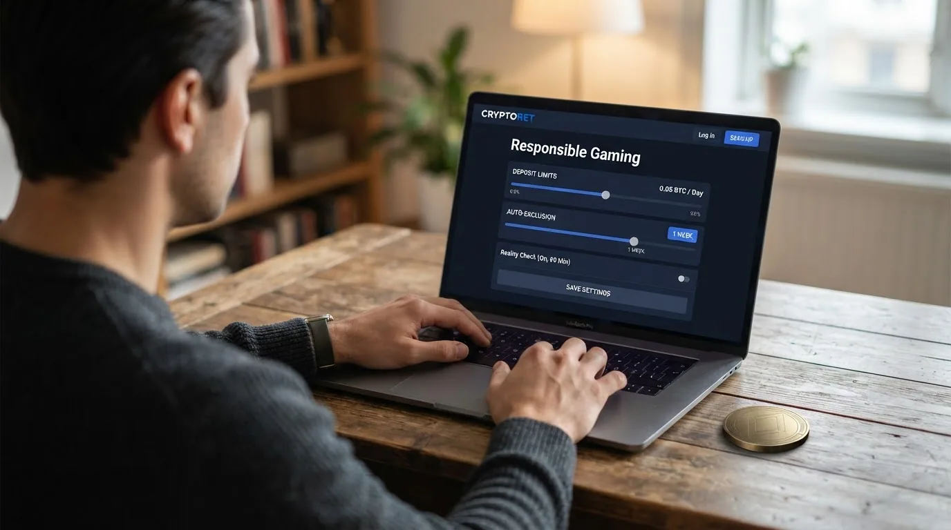 Panel de configuración de límites de depósito, período de autoexclusión y pausa temporal en un casino online, con controles deslizantes y opciones de activación inmediata