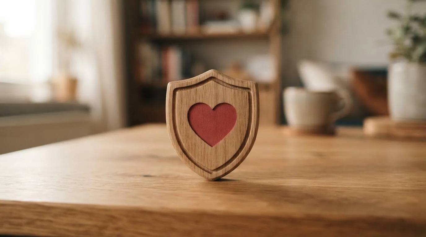 Icono de corazon dentro de un escudo con la leyenda juego responsable en espanol