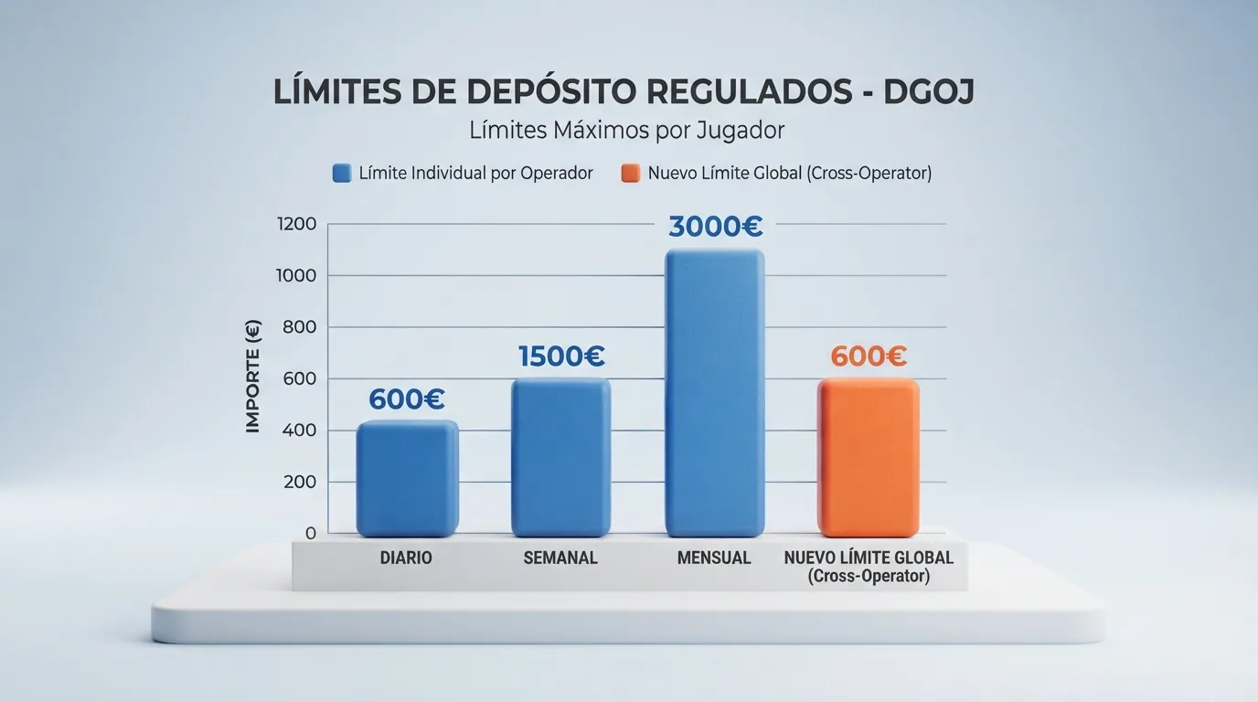 Grafico de barras comparando los limites de deposito actuales con los que introduce el Real Decreto 520/2026