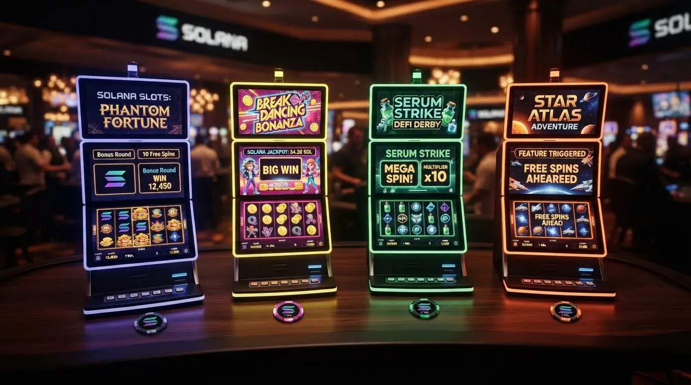 Collage de cuatro tragamonedas populares en casinos Solana: Starburst, Gates of Olympus, Big Bass Bonanza y Money Train